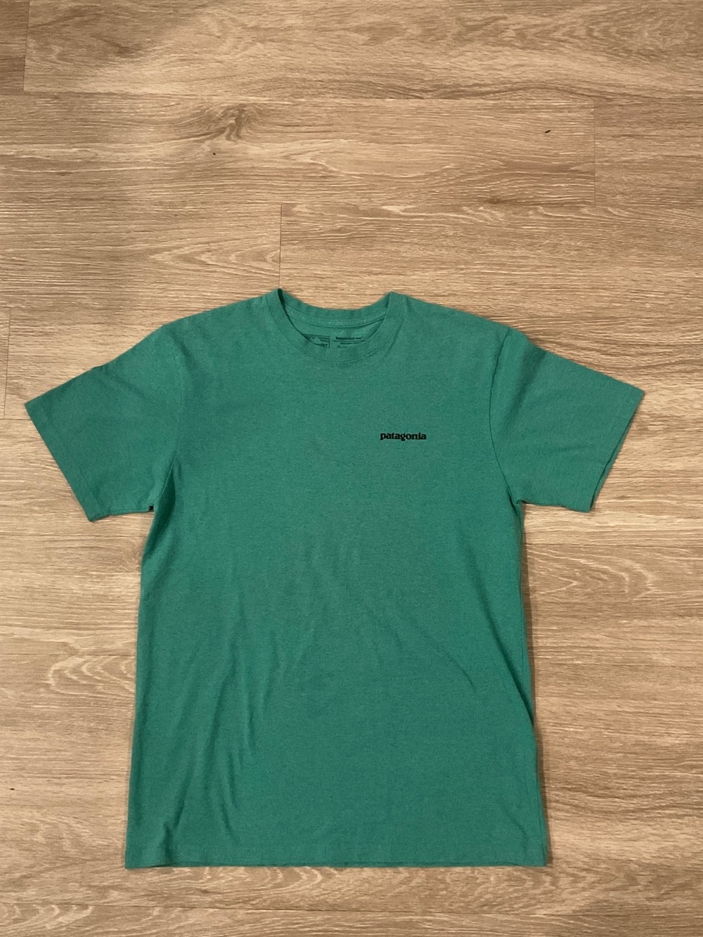 Patagonia Teal Crew Neck Short Sleeve Tee